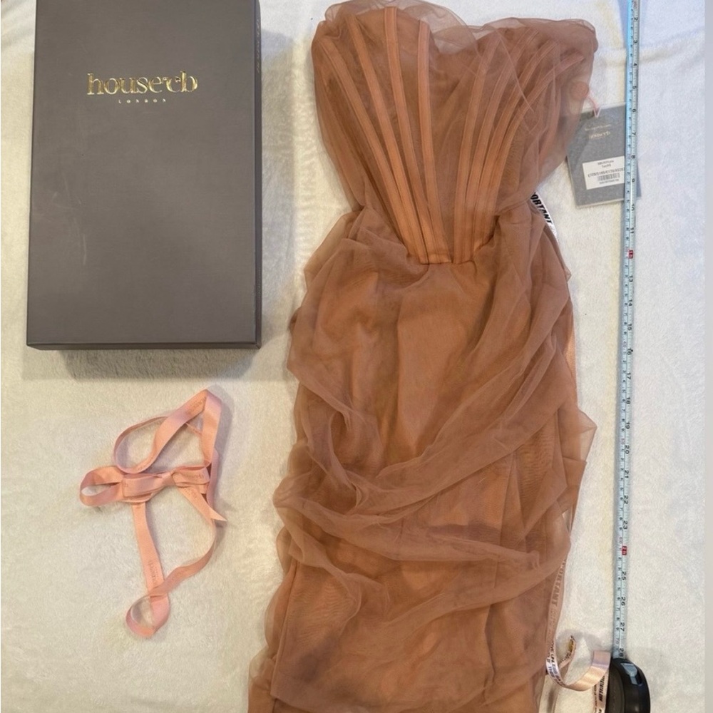 New With Tags and Box House of CB Leila corset midi dress, size XS